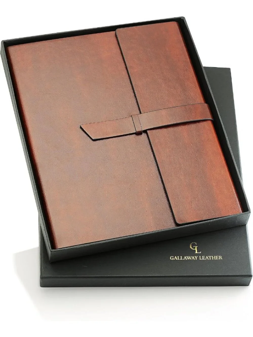 Slim Leather Padfolio for Men & Women - Business Portfolio Folder & Resume